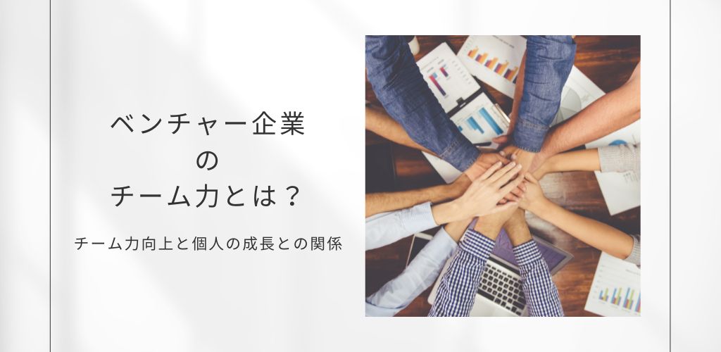 チーム力の向上と個人の成長！ベンチャー企業のチーム力とは？